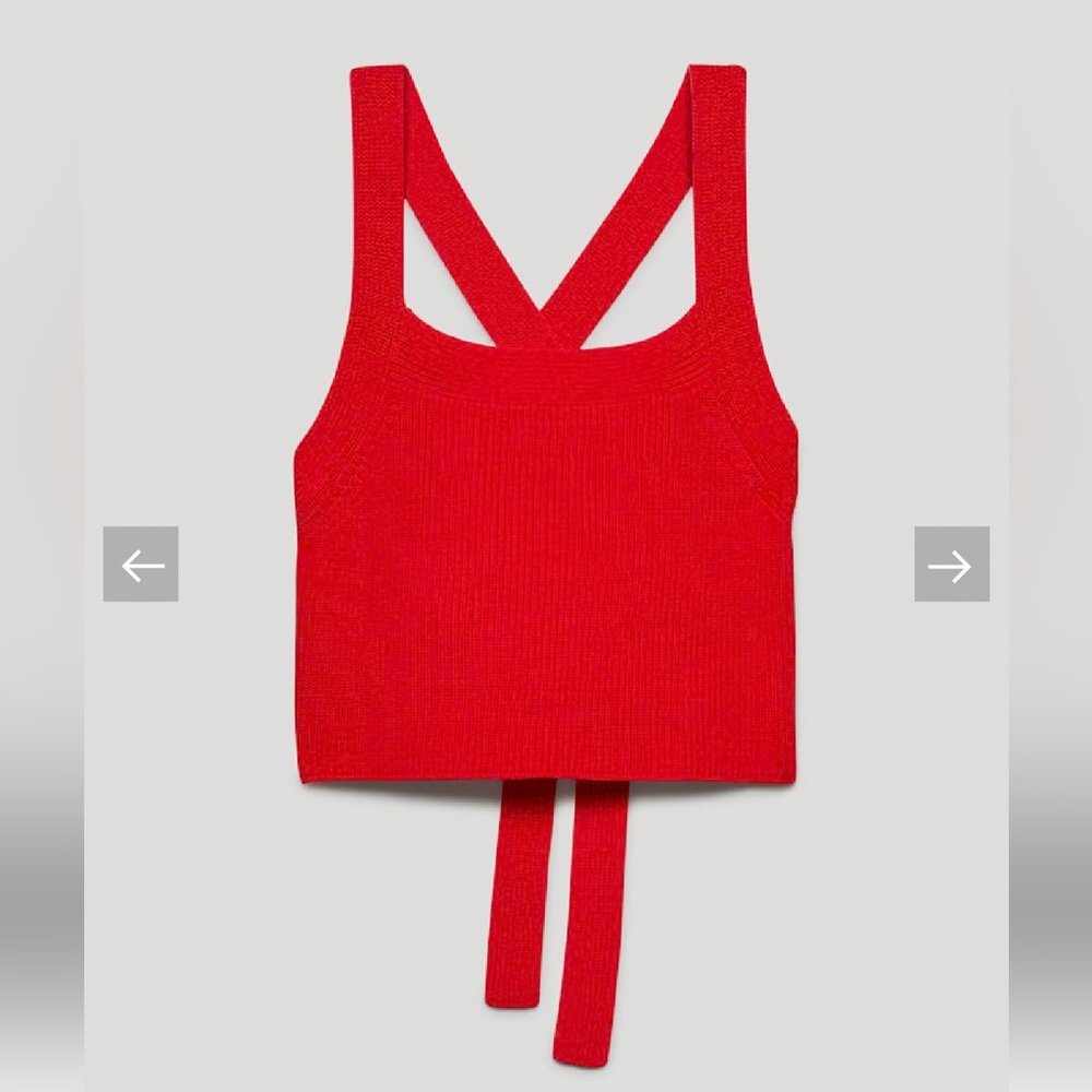 Wilfred Cayenne Top
cropped knit halter top